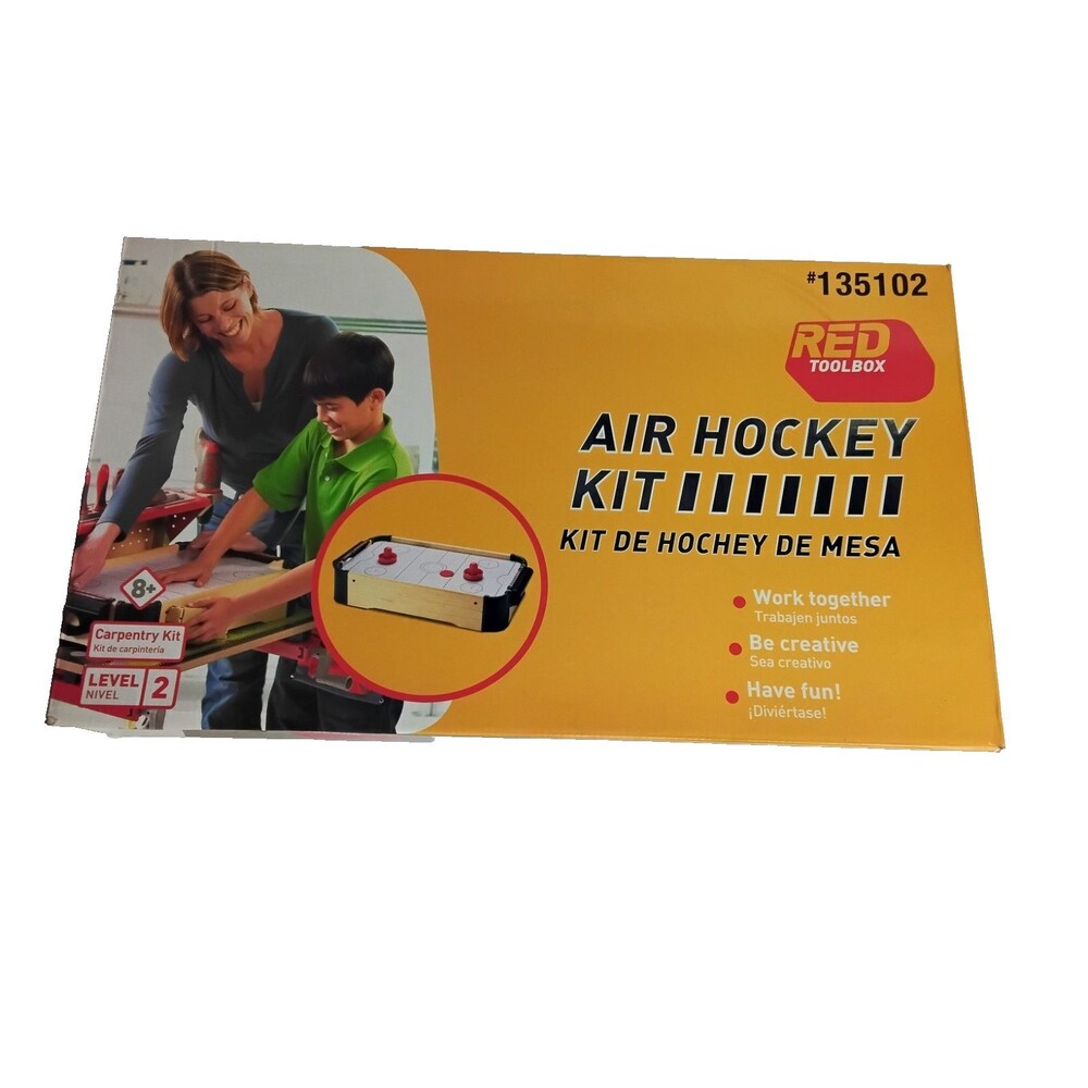 Red Toolbox Brand  Make Your Own Air Hockey Kit Carpentry Kit Build Kit level 2